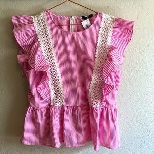 English Factory peplum top